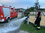 Überprüfung der Wasserentnahmestellen in Göpfritz August 2022