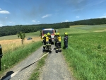 Fahrzeugbrand im Ortsgebiet von Göpfritz/Wild