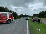 Schwerer Verkehrsunfall mit zwei beteiligten Fahrzeugen auf der LB2