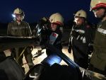 Technische Übung mit dem hydraulischem Rettungsgerät
