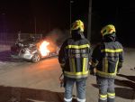 Übung Bekämpfung eines Fahrzeugbrandes