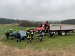 VU mit Menschenrettung auf der L55