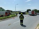 LKW-Bergung im Ortsgebiet von Göpfritz/Wild