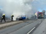 Fahrzeugbrand im Ortsgebiet von Göpfritz/Wild