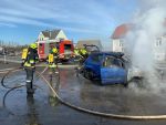 Fahrzeugbrand im Ortsgebiet von Göpfritz/Wild