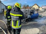 Fahrzeugbrand im Ortsgebiet von Göpfritz/Wild