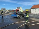 Fahrzeugbrand im Ortsgebiet von Göpfritz/Wild