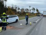 Bild der Verwüstung nach Verkehrsunfall auf der LB2