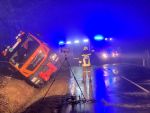 Fordernde nächtliche LKW Bergung auf der L55
