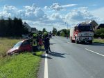 Bild der Verwüstung nach Verkehrsunfall auf der LB2