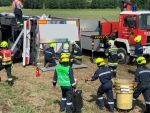 Schadstoffeinsatz nach LKW Unfall in Schwarzenau