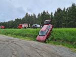 Schwerer Verkehrsunfall mit zwei beteiligten Fahrzeugen auf der LB2