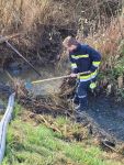 Unterstützung der Straßenmeisterei mittels Großpumpe