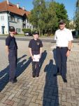 Übergabe der neuen Dienstgrade und Abzeichen an die Mitglieder der FJ